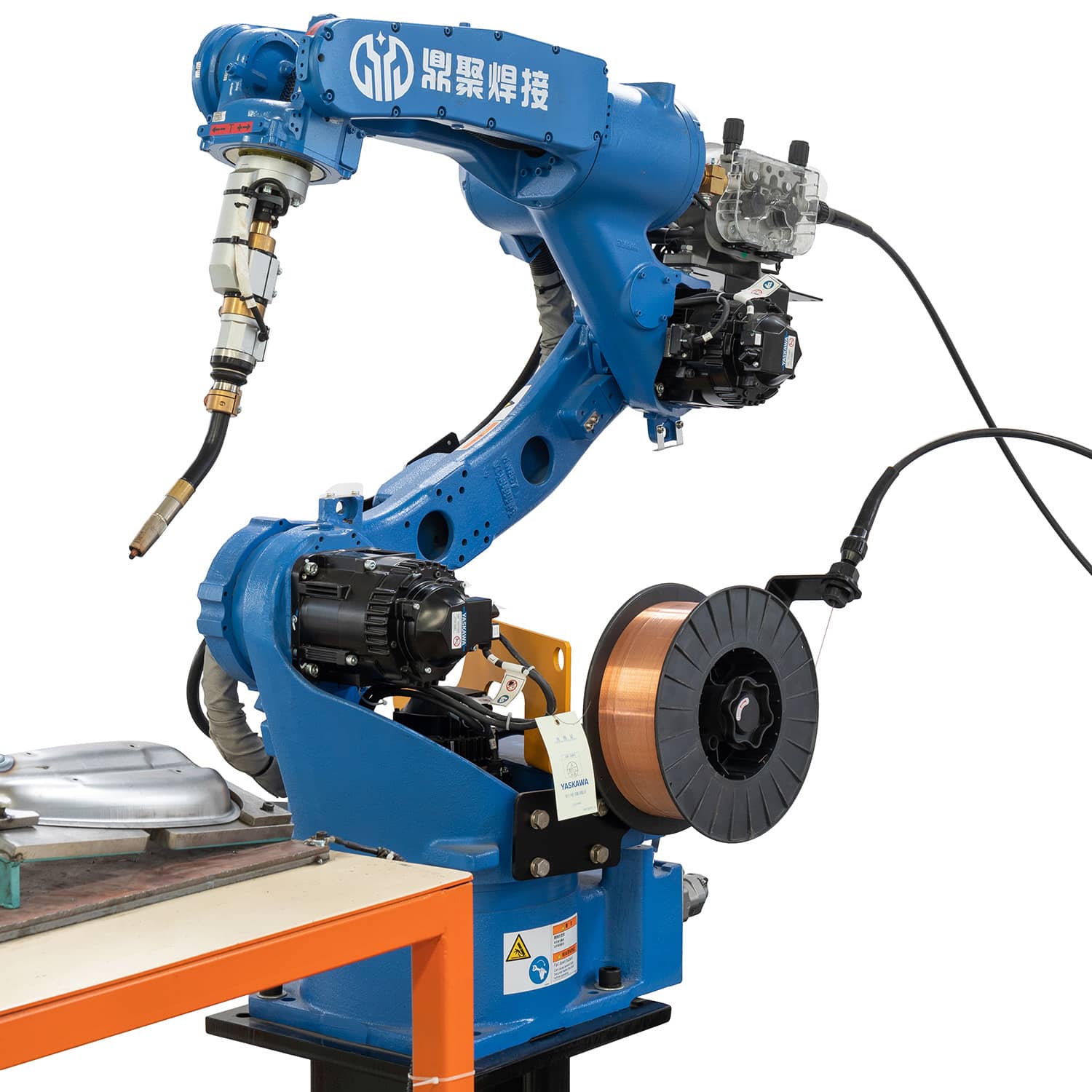 Lengan robot pengelasan enam sumbu yang sepenuhnya otomatis